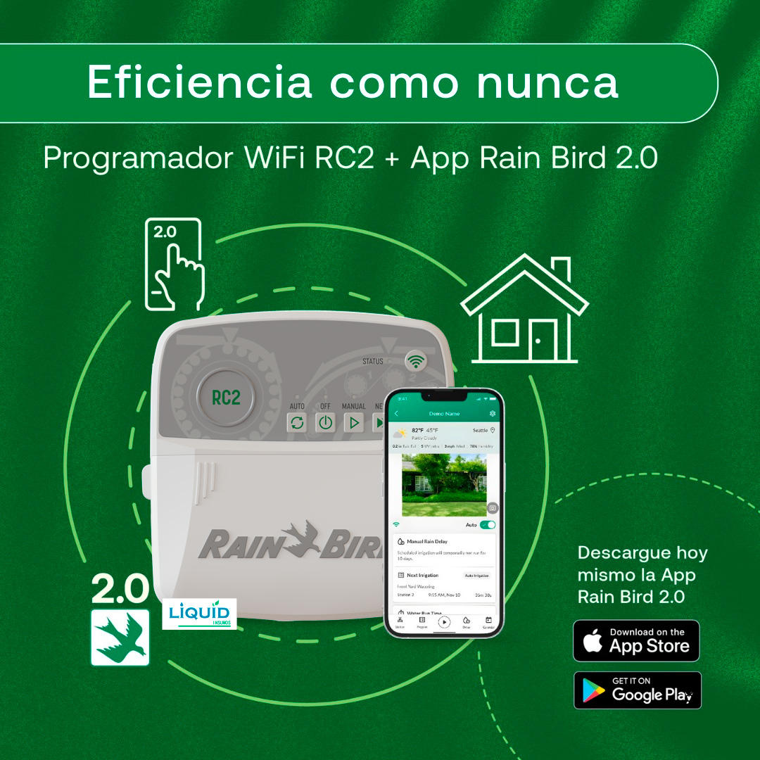 Programador Rain Bird RC2 Interior vista lateral